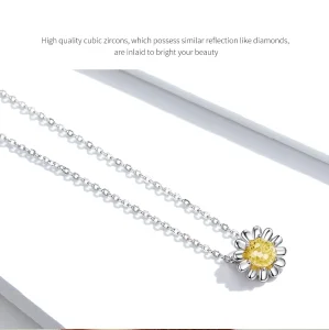 (image for) Pandora Style Silver Daisy Necklace - SCN184-A