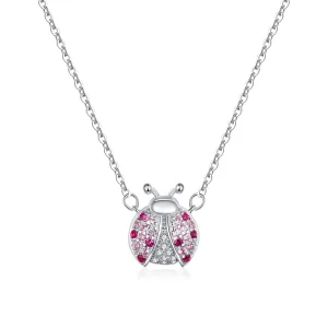 (image for) Pandora Style Silver Dazzling Ladybug Necklace - SCN400