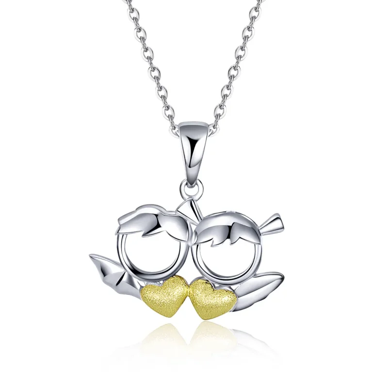 (image for) Pandora Style Silver Devil Loves Angel Necklace - SCN284