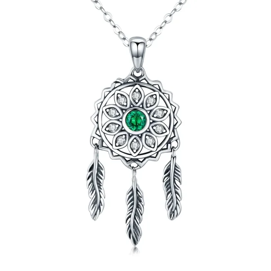 (image for) Pandora Style Silver Dreamcatcher Necklace - SCN263