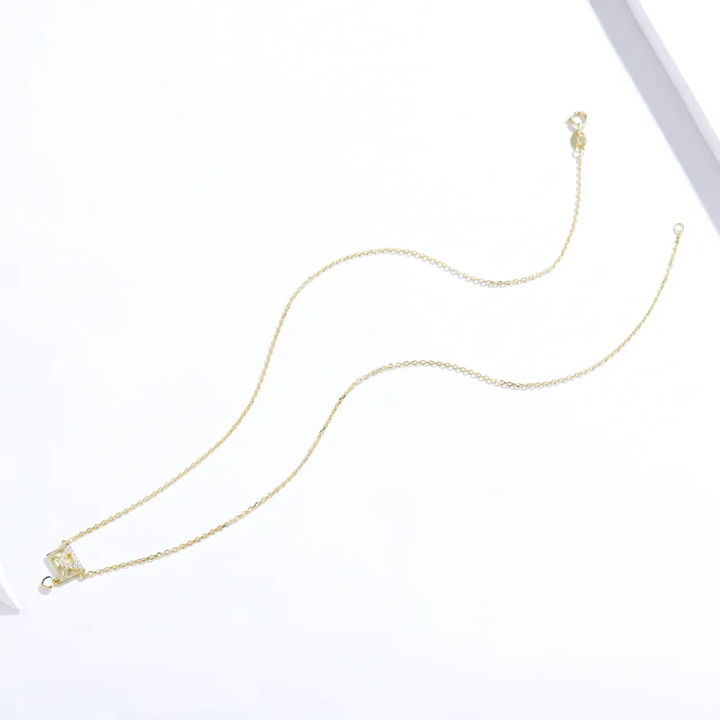 (image for) Pandora Style Silver Envelope Necklace - SCN379 - View 4