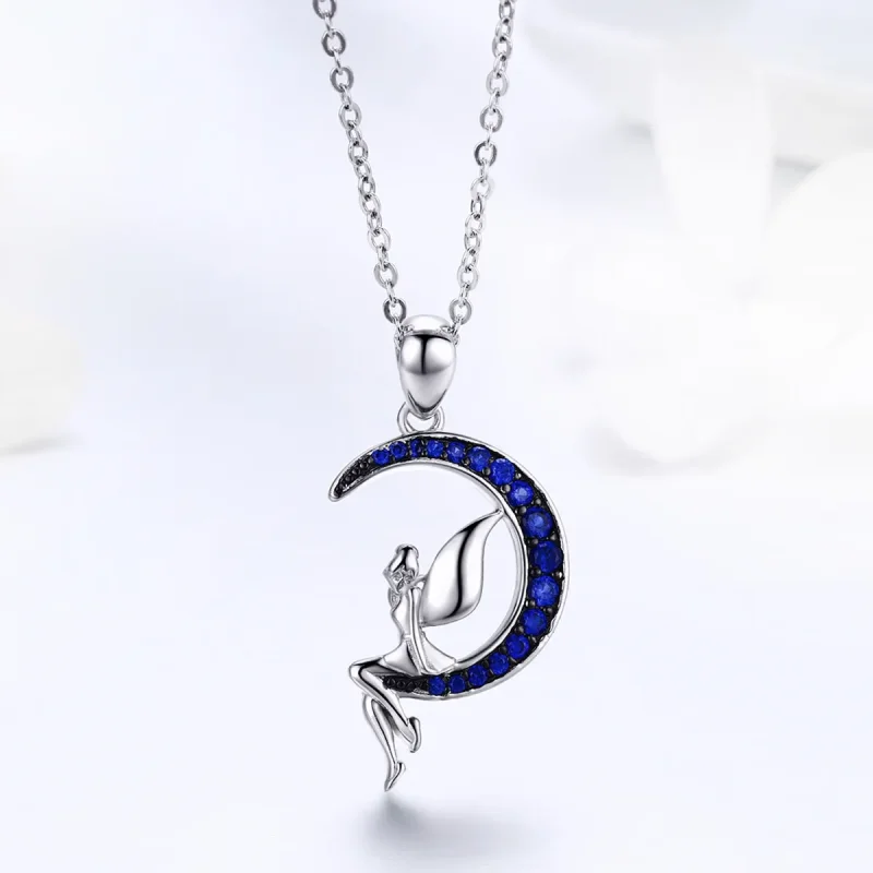 (image for) Pandora Style Silver Fairy of Night Necklace - SCN244 - View 4