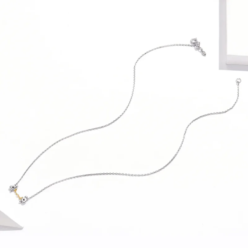 (image for) Pandora Style Silver Fall In Love Necklace - SCN394 - View 3