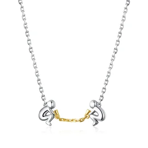 (image for) Pandora Style Silver Fall In Love Necklace - SCN394