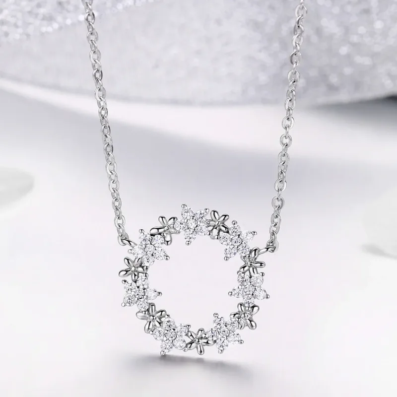 (image for) Pandora Style Silver Full of Stars Pendant Necklace - BSN028 - View 5