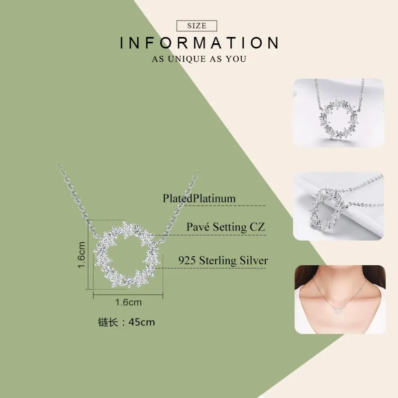 (image for) Pandora Style Silver Full of Stars Pendant Necklace - BSN028 - View 7