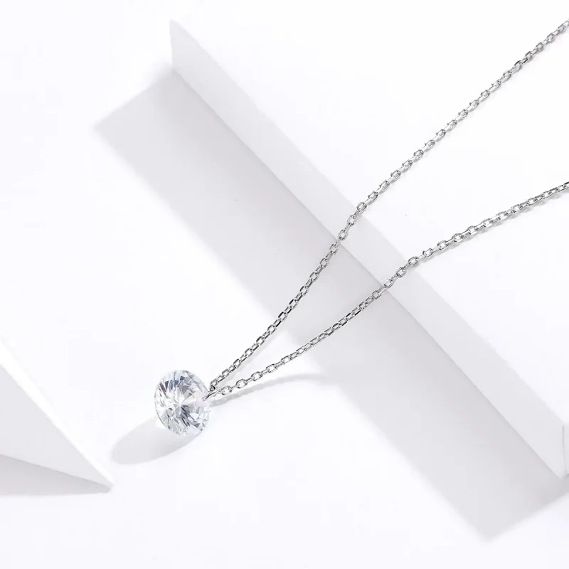(image for) Pandora Style Silver Gorgeous Necklace - SCN355 - View 3