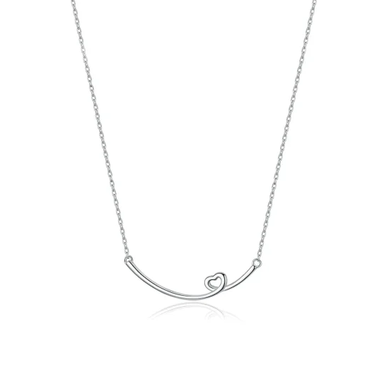 (image for) Pandora Style Silver Happy Smile Necklace - SCN381