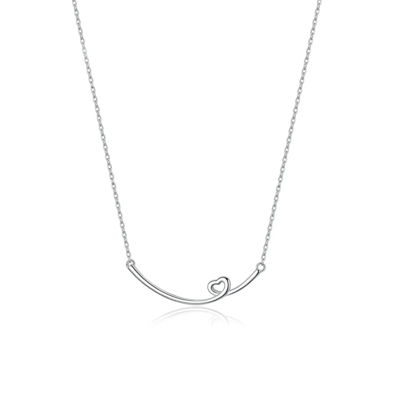 (image for) Pandora Style Silver Happy Smile Necklace - SCN381