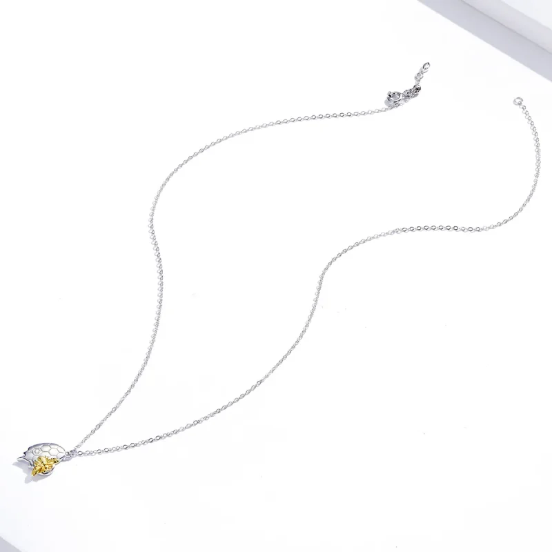 (image for) Pandora Style Silver Honey Necklace - SCN396 - View 4