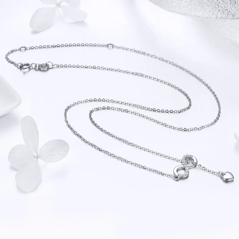 (image for) Pandora Style Silver Infinite Charm Necklace - SCN223 - View 4