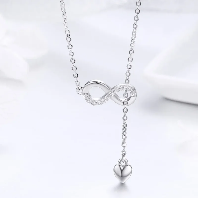 (image for) Pandora Style Silver Infinite Charm Necklace - SCN223 - View 5