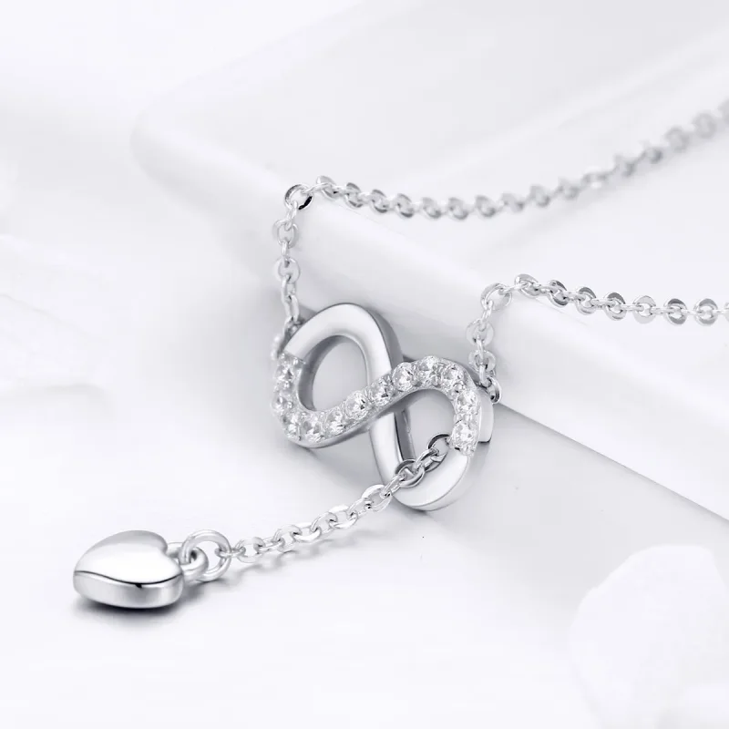 (image for) Pandora Style Silver Infinite Charm Necklace - SCN223 - View 6