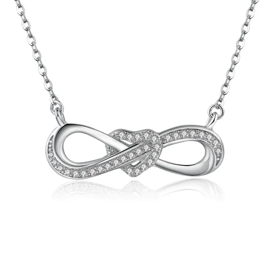 (image for) Pandora Style Silver Infinite Love Necklace - SCN100