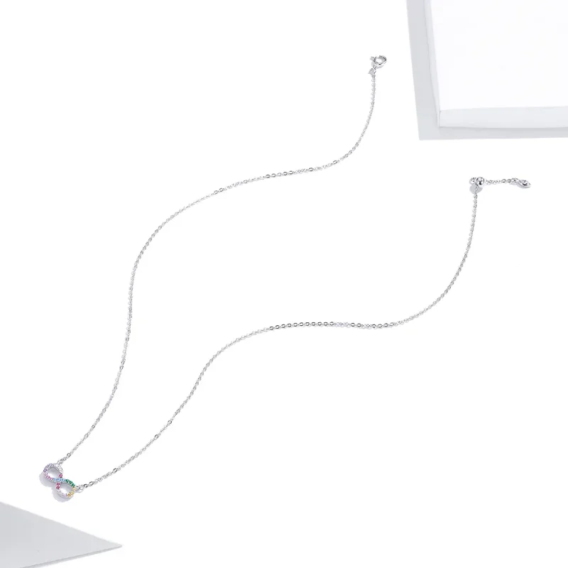 (image for) Pandora Style Silver Infinity Symbol Necklace - SCN402 - View 4