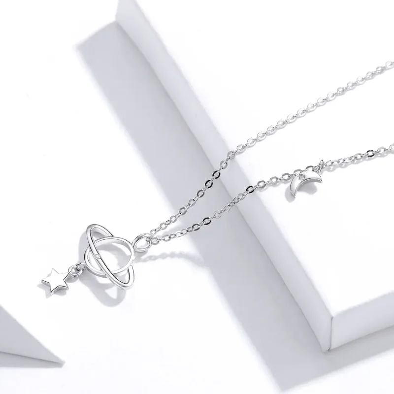 (image for) Pandora Style Silver Interstellar Necklace - SCN349 - View 3
