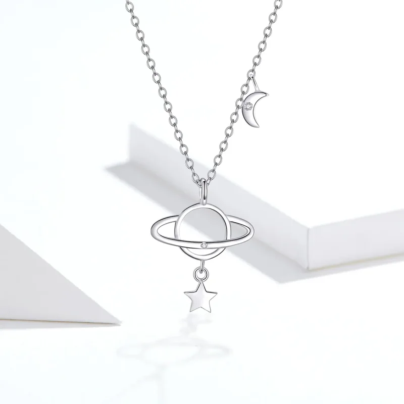 (image for) Pandora Style Silver Interstellar Necklace - SCN349 - View 5