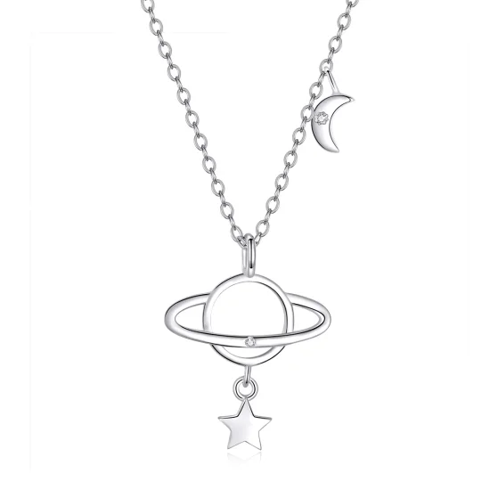 (image for) Pandora Style Silver Interstellar Necklace - SCN349
