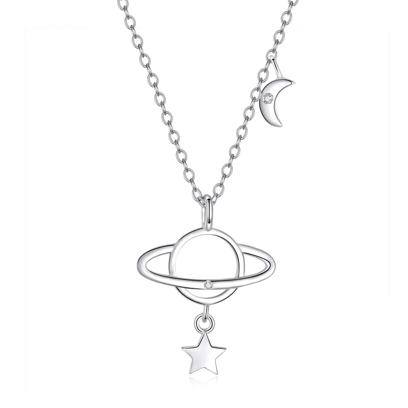 (image for) Pandora Style Silver Interstellar Necklace - SCN349