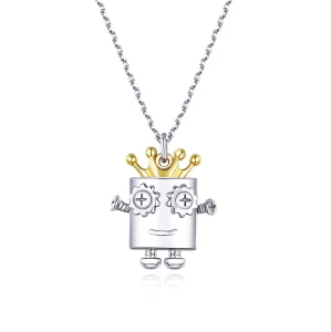 (image for) Pandora Style Silver King of Robot Necklace - SCN387