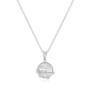 Pandora Style Silver Kitty In The Night Necklace - SCN334 (image for) Pandora Style Silver Kitty In The Night Necklace - SCN334