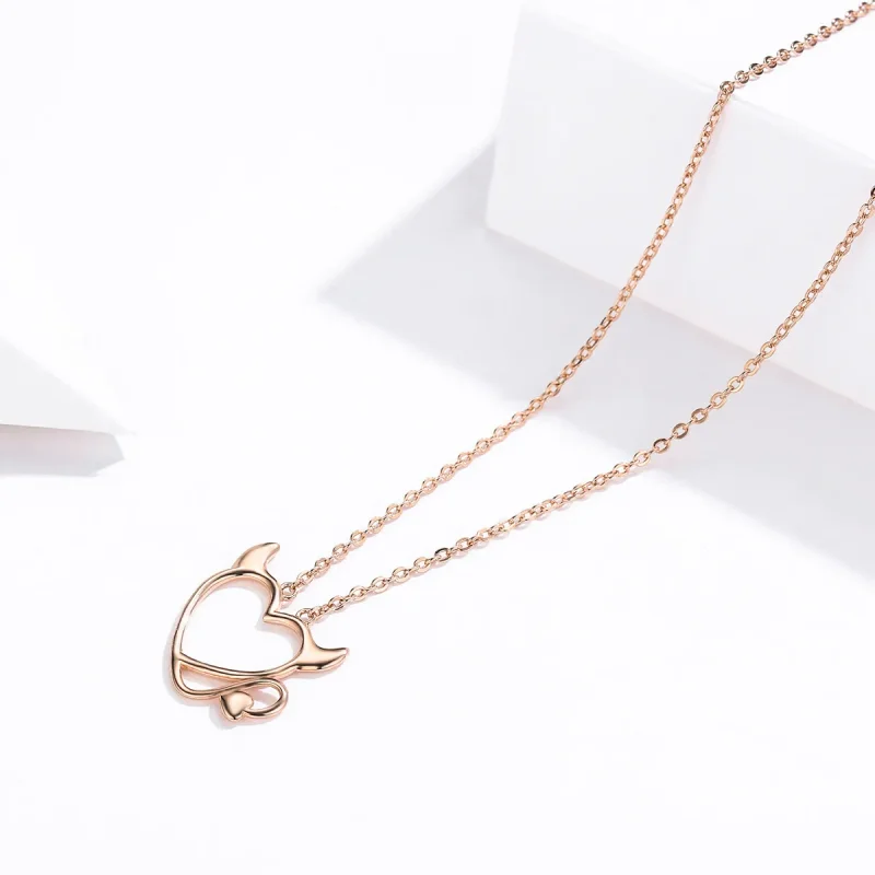 (image for) Pandora Style Silver Koakuma Necklace - SCN344 - View 2