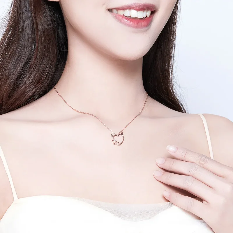 (image for) Pandora Style Silver Koakuma Necklace - SCN344 - View 3