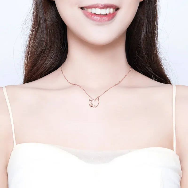 (image for) Pandora Style Silver Koakuma Necklace - SCN344 - View 6