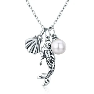 (image for) Pandora Style Silver Legend of Mermaid Necklace - SCN237