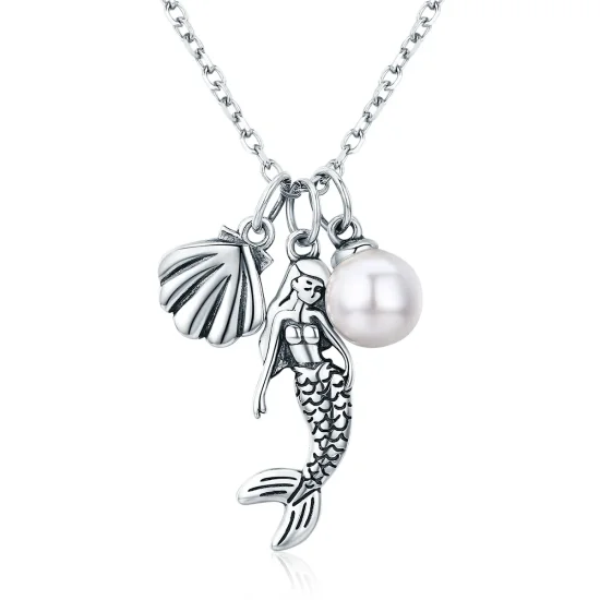 (image for) Pandora Style Silver Legend of Mermaid Necklace - SCN237