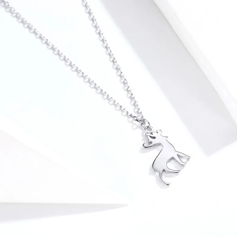 (image for) Pandora Style Silver Little Deer Necklace - SCN362 - View 3