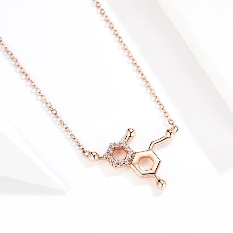 (image for) Pandora Style Silver Love Molecular Necklace - SCN361 - View 2