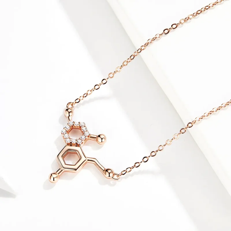 (image for) Pandora Style Silver Love Molecular Necklace - SCN361 - View 3