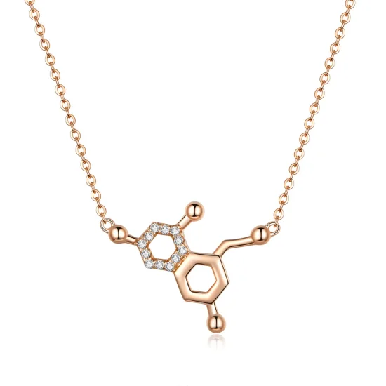 (image for) Pandora Style Silver Love Molecular Necklace - SCN361