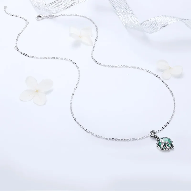 (image for) Pandora Style Silver Love of Mermaid Necklace - SCN262 - View 4