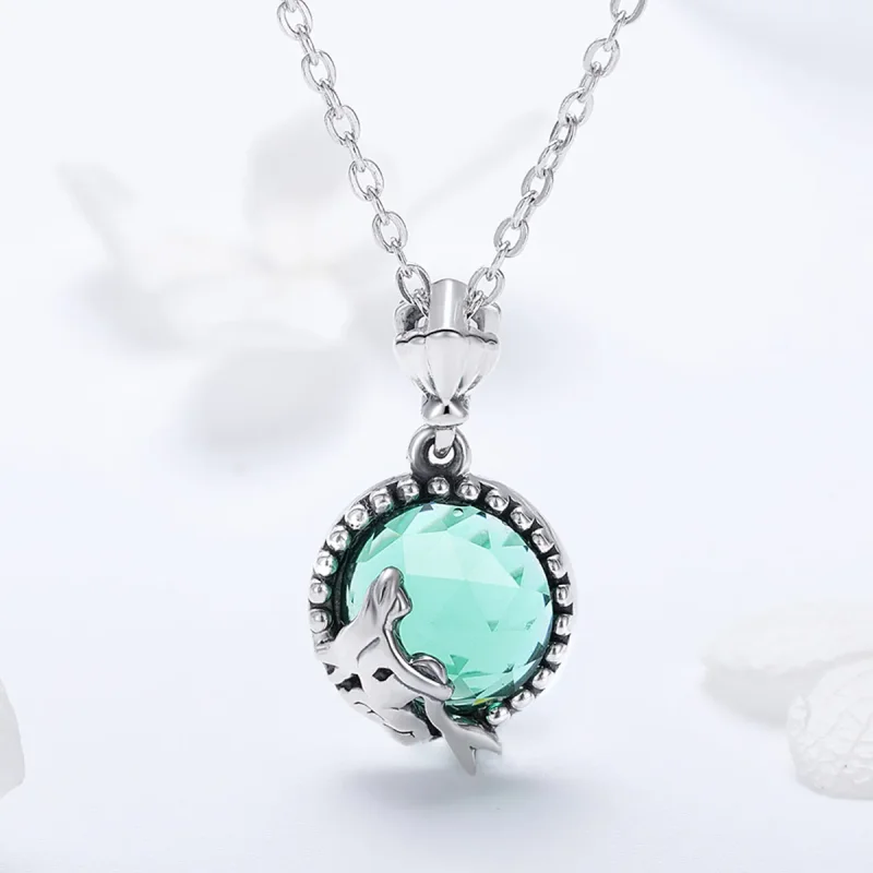 (image for) Pandora Style Silver Love of Mermaid Necklace - SCN262 - View 6