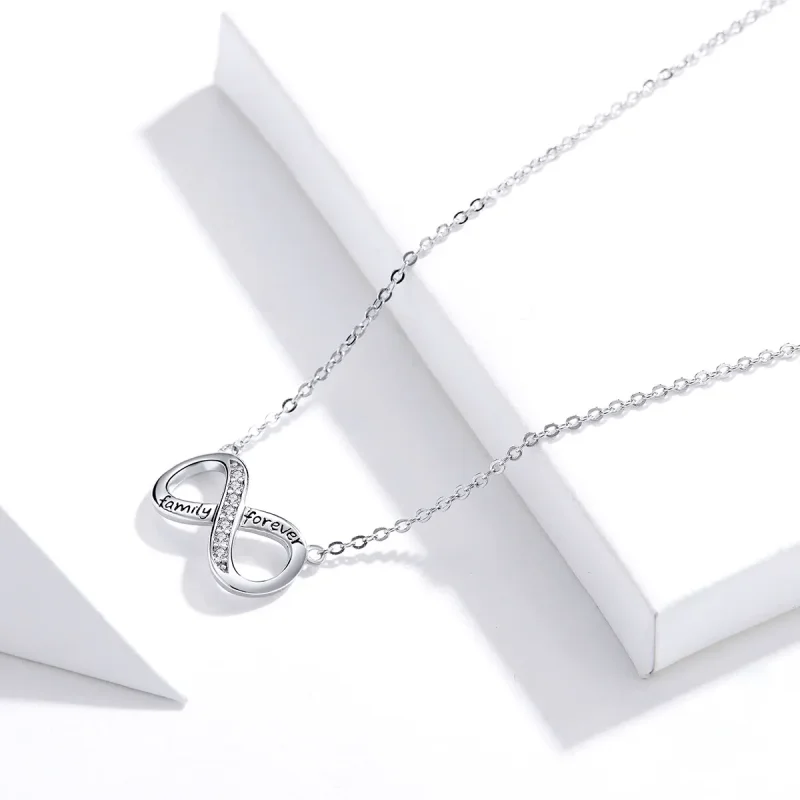 (image for) Pandora Style Silver Love Unlimited Necklace - SCN352 - View 3