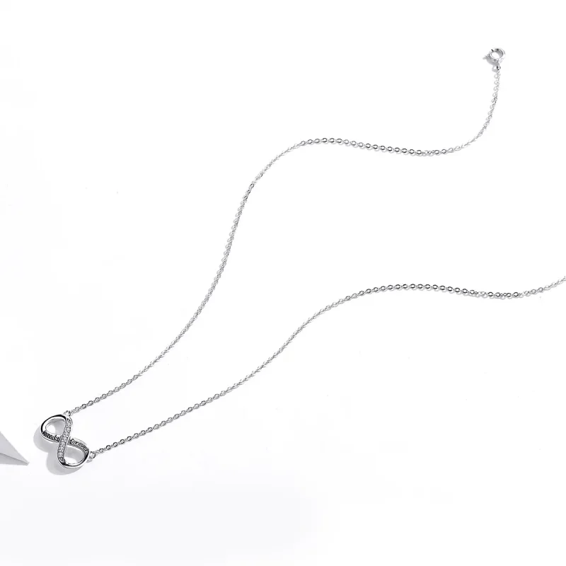 (image for) Pandora Style Silver Love Unlimited Necklace - SCN352 - View 4