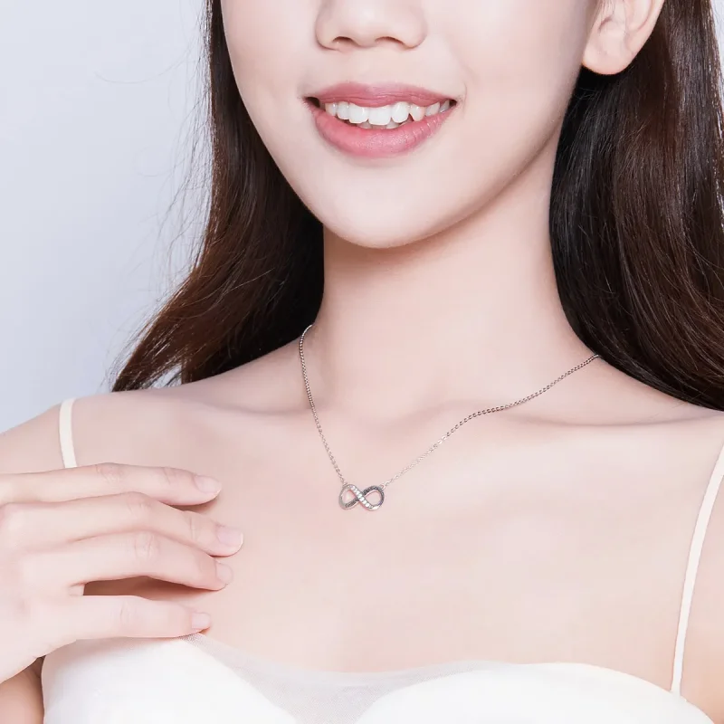 (image for) Pandora Style Silver Love Unlimited Necklace - SCN352 - View 6