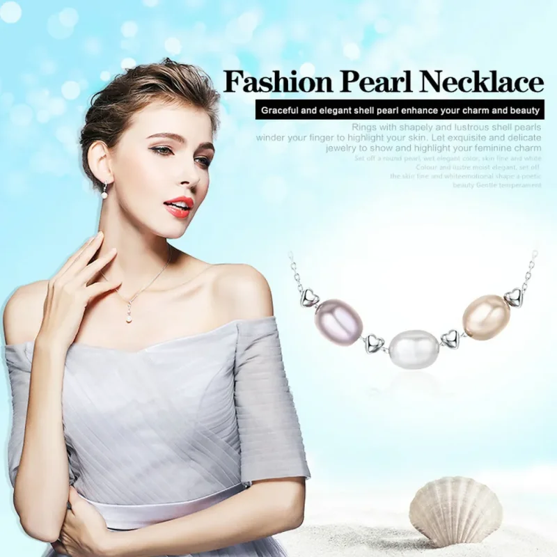 (image for) Pandora Style Silver Love·Friendship·Family Necklace - SCN075 - View 2
