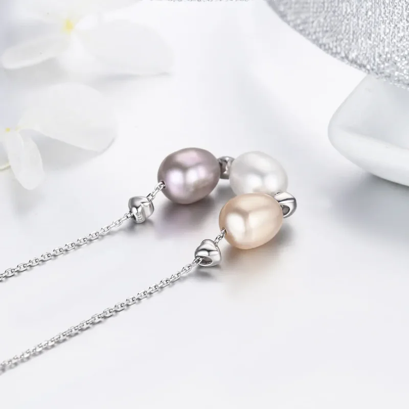 (image for) Pandora Style Silver Love·Friendship·Family Necklace - SCN075 - View 4