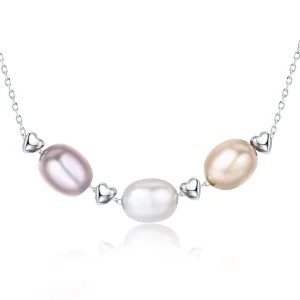 (image for) Pandora Style Silver Love·Friendship·Family Necklace - SCN075