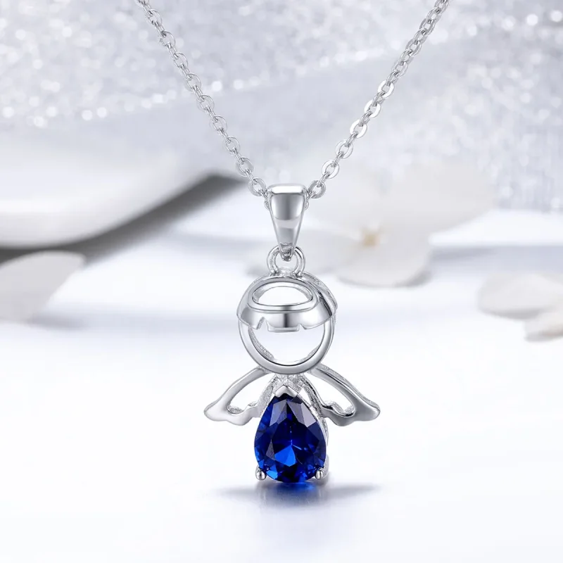 (image for) Pandora Style Silver Lovely Angel Necklace - SCN293 - View 2