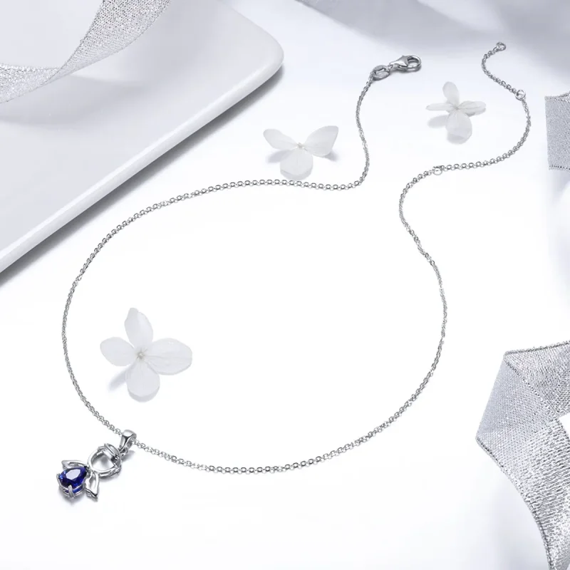 (image for) Pandora Style Silver Lovely Angel Necklace - SCN293 - View 5