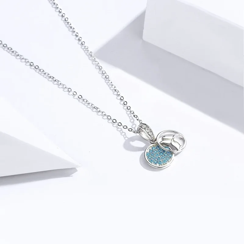 (image for) Pandora Style Silver Mermaid Fishtail Necklace - SCN343 - View 3