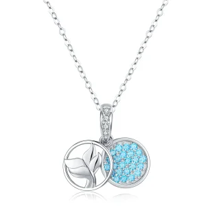 (image for) Pandora Style Silver Mermaid Fishtail Necklace - SCN343