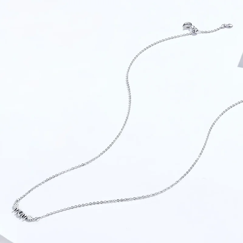 (image for) Pandora Style Silver My Mom Is My Guardian Angel Necklace - SCN397 - View 5