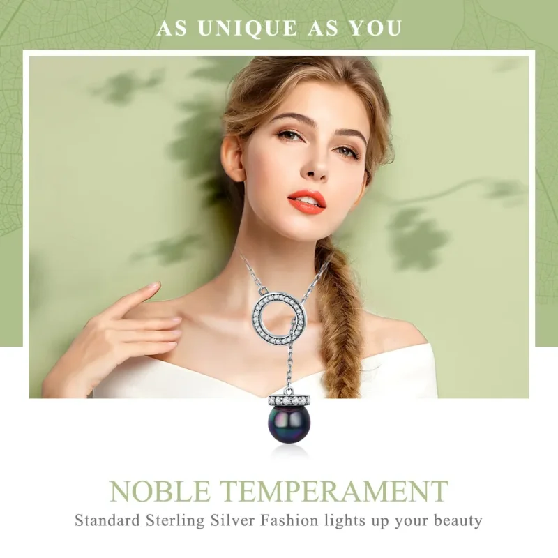 (image for) Pandora Style Silver Noble Temperament Necklace - SCN200 - View 2
