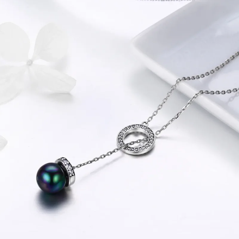 (image for) Pandora Style Silver Noble Temperament Necklace - SCN200 - View 3