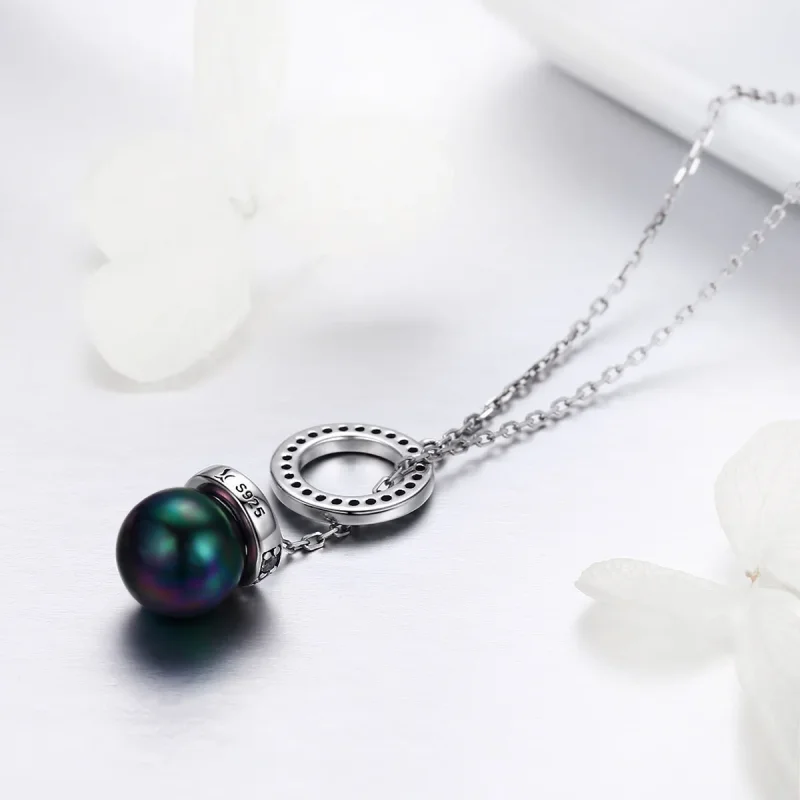 (image for) Pandora Style Silver Noble Temperament Necklace - SCN200 - View 5